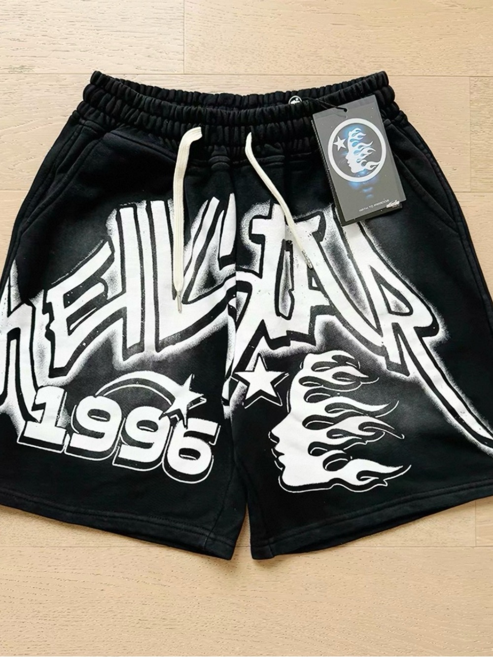 Black and white 1996 Hellstar shorts